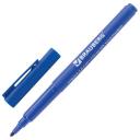 BRAUBERG Маркер перманентный CLASSICLine 1 мм, синий, 1 мм