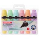 BRAUBERG Набор текстовыделителей DELTA PASTEL, 6 шт. (151736), ассорти, 1 мм, 6 шт.