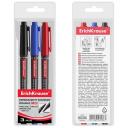 Набор маркеров перманентных двухсторонних 3цв ErichKrause "Double P-80", микс 3В 48186