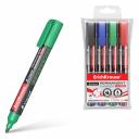 Набор из 4 перманентных маркеров ErichKrause LP-600 Tank Liquid предлагает удобство и надежность для различных задач. Маркеры оснащены корпусом из пластика с круглой формой, что обеспечивает комфортное удержание и легкость в использовании. В набор входят маркеры с чернилами черного, синего, красного и зеленого цветов, что позволяет выбрать подходящий оттенок для любой ситуации. Толщина линии письма составляет 2.5 мм, что делает их идеальными для четкого и аккуратного письма. Спиртовая основа чернил гарантирует их водостойкость и перманентность, что делает надписи долговечными. Быстросохнущие чернила предотвращают размазывание, обеспечивая чистоту и аккуратность работы. Компактные размеры и легкий вес набора позволяют легко носить его с собой, а упаковка в пвх-воллете обеспечивает удобное хранение и защиту маркеров.