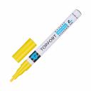 Маркер промышленный TOPFORT Industrial для универсальной маркировки желтый (2 мм) предназначен для промышленной непрозрачной маркировки металла, стекла, пластика, дерева, резины, камня, картона, кирпича, текстиля, кожи (материал), бумаги, бетона. Краска содержит высококонцентрированный пигмент, хорошо ложится на гладкие и шероховатые поверхности. Может применяться для письма на жирных, пыльных, грязных поверхностях. После высыхания лаковые чернила устойчивы к воздействию света, атмосферных осадков, смазочных материалов, механическому истиранию. Создает стойкую линию толщиной 2 мм. Краска на усиленной нитро-основе РМ-14 (Великобритания). Без ксилола и толуола Устойчивый к износу усиленный акриловый круглый наконечник (Япония) Толщина линии 2 мм Материал корпуса — алюминий Температурный режим использования : от 0 до +40 °С Температурный режим хранения: от 0 до +60 °С Температурная устойчивость надписи: от –60 до +350 °С