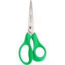 Ножницы школьные Hobby&Pro 590433 14 см, 5 1/2', зеленый 7737370 предназначены для различных задач. За счет эргономичной формы удобны в использовании.Имеют высокую прочность, поэтому прослужат долго.Благодаря небольшому весу рука не устает при работе с ними. Эти ножницы от Hobby&Pro разработаны специально для школьников, ведь они активно учатся, а поделки из бумаги помогают разовивать мелкую моторику и творческие способности. Пригодятся для разных целей: с их помощью легко вырезать фигурку, создать аппликацию или открыть коробку с паззлами. Преимущества: – Надежные и прослужат не один год благодаря рабочей области из прочной нержавеющей стали. – Благодаря качественной заточке ножницы аккуратно разрезают разные материалы, которые используют школьники, например бумагу или фольгу. – Удобные. Благодаря небольшому размеру школьнику будет проще держать эти ножницы в руке. – Кольца асимметричные, имеют эргономичную форму. Они продуманы так, чтобы захват был удобным и руки меньше уставали. Цвет: зеленый. Размер: 14 см/5 1/2.