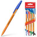 ErichKrause Набор шариковых ручек R-301 Orange Stick, 0.7 мм (44594), 4 шт.