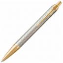 PARKER шариковая ручка IM Metal Premium K323, M, 1 мм, 1931687, cиний цвет чернил