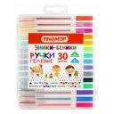 Ручки гелевые неавтоматические Пифагор 30 цветов "Эники-Беники" линия письма 0,5 мм
