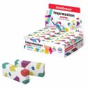 Ластик ErichKrause Impression в коробке по 24 шт 48779 представляет собой надежное решение для исправления ошибок на бумаге. Изготовленный из термопластичного каучука, он обеспечивает мягкое и эффективное стирание, не повреждая поверхность бумаги. Ассортимент цветов позволяет выбрать подходящий вариант для любого стиля или настроения. Упаковка из 24 штук делает его выбором для офиса или учебного заведения, обеспечивая длительное использование. Компактные габариты 25x61x11 мм позволяют удобно хранить ластики в пенале или на рабочем столе. Общий вес упаковки составляет 0.583 кг, что облегчает транспортировку и хранение.