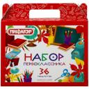 Набор школьных принадлежностей в подарочной коробке пифагор "набор первоклассника", 36 предметов, 880121