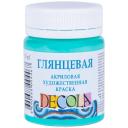 Decola Краска акриловая глянцевая, 50 мл, мятный