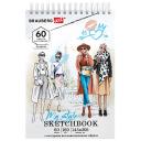 Блокнот BRAUBERG Скетчбук белая бумага 60 листов ФИГУРЫ