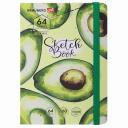 Блокнот BRAUBERG Скетчбук белая бум Авокадо