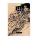 SKETCHBOOK BrunoVisconti, 140х210 мм, 36 л, Бежевый 110 г, Декоративная нить, Арт. 3-584/01, обложка в ассортименте