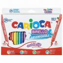 Фломастеры Carioca Birello двухсторонние, 24 цвета