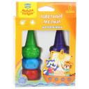 Мульти-Пульти Мелки пластиковые Зверята 6шт, разноцветный