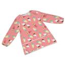 Фартук детский "Вкусные мороженки" с рукавами для рисования от 1 до 2 лет