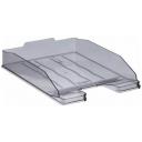 Лоток горизонтальный для бумаги СТАММ Эксперт 1 25.5 см тонированный серый 1 шт.