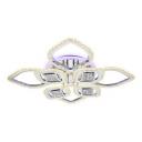 Потолочная люстра светодиодная с пультом регулировкой яркости и цветовой температуры ночным режимом Ambrella Acrylica Ice FA283 (Умный дом)