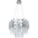 Подвесная каскадная люстра хрустальная Arte Lamp Wezen A1006SP-8CC