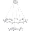 Люстра led подвесная с белым плафоном светодиодная Arte Lamp Dexter A3619SP-48WH (плафоны шарики)