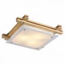 Накладной светильник Arte Lamp Archimede A6460PL-3BR Цвет арматуры коричневый Цвет плафонов белый