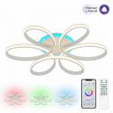 Потолочная RGB люстра светодиодная с управлением смарфоном и пультом регулировка яркости цветовой температуры Citilux Сезар Смарт CL233A170E (Умный дом, Алиса)