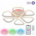 Потолочная RGB люстра светодиодная с управлением смарфоном и пультом регулировка яркости цветовой температуры Citilux Сезар Смарт CL233A250E (Умный дом, Алиса)