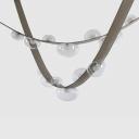 Подвесной светодиодный светильник Crystal lux BOSQUE SP7 L3000 GREY/TRANSPARENT