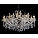 Большая люстра Crystal Lux HOLLYWOOD SP20+10 GOLD подсвечник