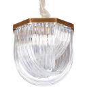 Подвесная люстра Delight Collection Murano Glass A001-400 L4 brass/clear DeLight Collection