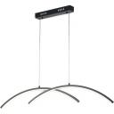 Подвесной светодиодный светильник с ПДУ Escada Skyline 10212/S LED Black 36Вт, металл/силикон, чёрный