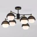 Люстра на штанге Eurosvet 70106/6 черный Smart a044934