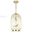 Подвесной светодиодный светильник с птичками в форме клетки Favourite Chick 1928-2P