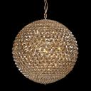 Хрустальный подвесной светильник MD103204-9A Gold/smoke Illuminati Corso grey в форме шара