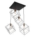 Подвесной светильник MD.0830-4-P BK+FGD Imex форма куба