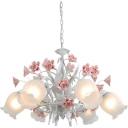 Подвесная люстра муранское стекло di 106.6 Lucia Tucci Fiori Rose с розой