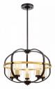 Люстра на штанге LUMINA DECO Monterey LDP 1141-5 BK+MD