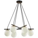 Подвесная люстра черный, золотой E27 6*60W Lumion Randi 5212/6 в форме шара