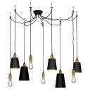 Подвесная люстра IP21 паук Lussole Loft Shirley GRLSP-9869