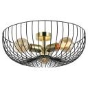 Потолочная люстра в форме клетки IP21 Lussole Loft Brooks LSP-8251