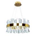 Подвесная люстра хрустальная светодиодная с пультом и управлением смартфоном регулировка цветовой температуры яркости ночной режим таймер 83047 Natali Kovaltseva INNOVATION STYLE (Умный дом)