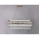 Каскадный подвесной светильник хрустальный Newport 10120 10128+6/S gold