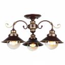 Люстра на штанге Omnilux Fontelo OML-50407-03 Цвет арматуры золото Цвет плафонов прозрачный
