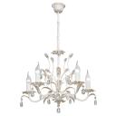 люстра подвесная VITALUCE Hunt E14 5х40Вт металл хрусталь бежевый