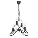 Подвесная люстра ковка Vitaluce V3359/4 в виде свечи