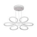 Подвесная люстра светодиодная Vitaluce V4618-0/6S с цветами