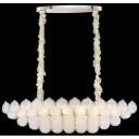 Подвесная каскадная люстра хрустальная в виде ракушки Wertmark Pelagia WE142.12.303