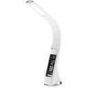 Настольная лампа led диммируемая для школьника светодиодная диммируемая с выключателем регулировкой цветовой температуры часами термометром и будильником Ambrella Desk DE508