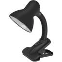 Настольная лампа для детской с выключателем на прищепке для чтения ЭРА N-102-E27-40W-BK