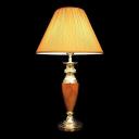 Настольный светильник с тканевым абажуром 008/1T янтарный