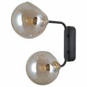 Накладной светильник Omnilux Fasano OML-94201-02 Цвет арматуры чёрный Цвет плафонов серый