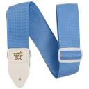 Ремень для гитары акустической, бас-гитары, электрогитары Ernie Ball 5348 PolyPro Soft Blue, регулируемый